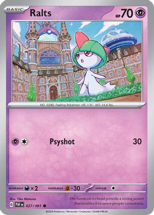 Ralts (027/091) [Écarlate et Violet : Destins Paldéens] 