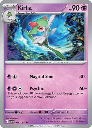 Kirlia (028/091) [Écarlate et Violet : Destins Paldéens] 