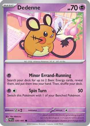 Dedenne (036/091) [Écarlate et Violet : Destins Paldéens] 