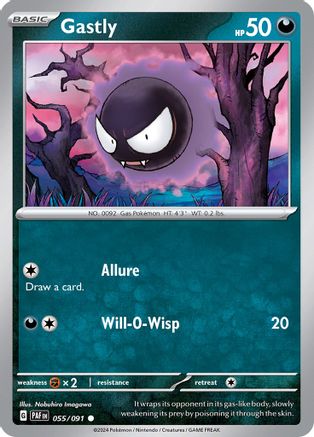 Gastly (055/091) [Écarlate et Violet : Destins Paldéens] 