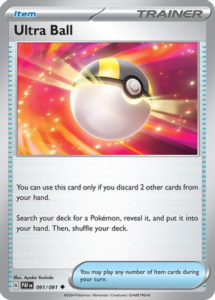 Ultra Ball (091/091) [Écarlate et Violet : Destins Paldéens] 