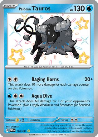 Tauros Paldéen (120/091) [Écarlate et Violet : Destins Paldéens] 