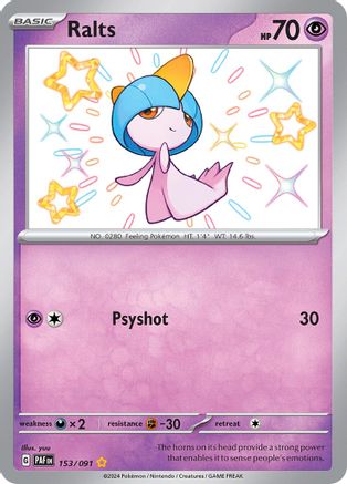 Ralts - 153/091 153 - [SV Paldean Fates] Holofoil