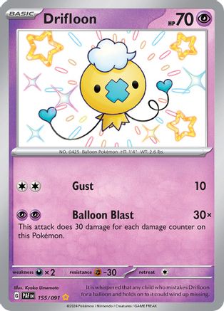 Drifloon (155/091) [Écarlate et Violet : Destins Paldéens] 