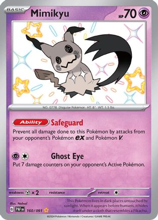 Mimikyu -160/091 [Écarlate et Violet : Destins Paldéens] 