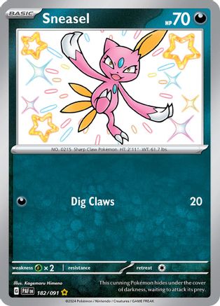 Sneasel (182/091) [Écarlate et Violet : Destins Paldéens] 