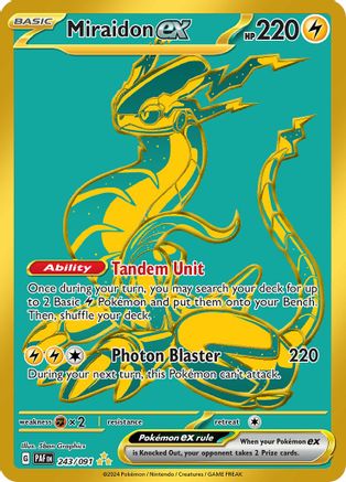 Miraidon ex (243/091) [Écarlate et Violet : Destins Paldéens] 