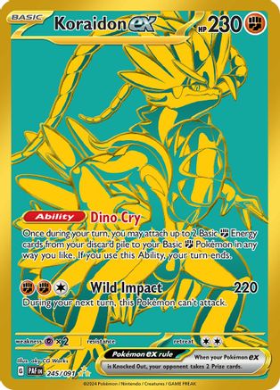 Koraidon ex (245/091) [Écarlate et Violet : Destins Paldéens] 