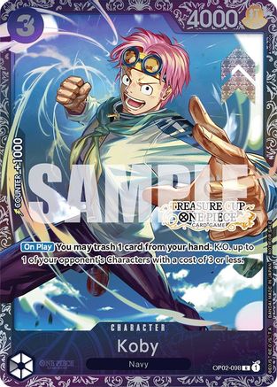 Koby (Treasure Cup) (OP02-098) - One Piece Promotion Cards