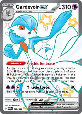 Gardevoir ex (217/091) [Écarlate et Violet : Destins Paldéens] 