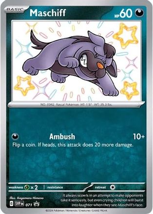 Maschiff - 071 71 - [SV Scarlet & Violet Promo Cards] Holofoil