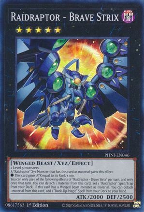 Raidraptor - Brave Strix [PHNI-EN046] Super Rare 