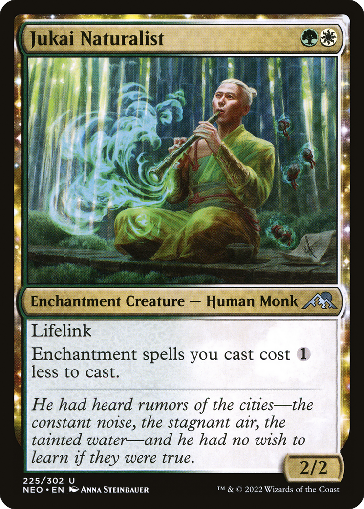 Jukai Naturalist (NEO-225) - [Kamigawa: Neon Dynasty]: (enchantment) Foil