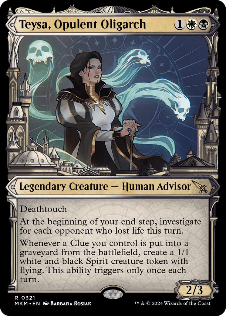 Teysa, Opulent Oligarch (MKM-321) - [Murders at Karlov Manor]: (Showcase) Foil