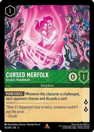 Cursed Merfolk - Ursula's Handiwork (70/204)  - Into the Inklands