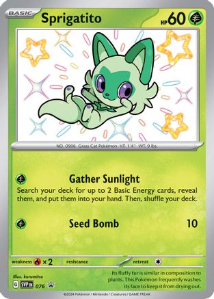 Sprigatito (076) [Écarlate et Violet : Promos Black Star] 