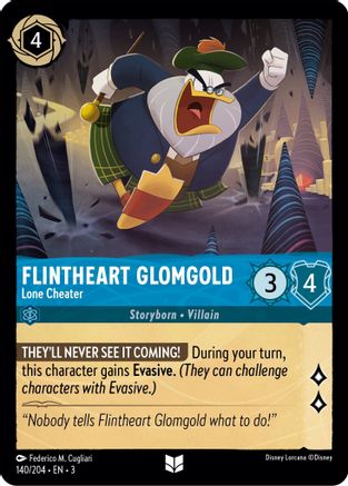 Flintheart Glomgold - Lone Cheater (140/204)  - Into the Inklands