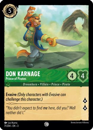 Don Karnage - Prince of Pirates (71/204)  - Into the Inklands