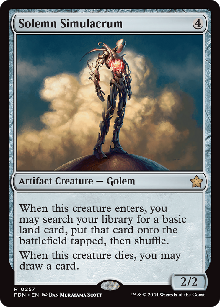 Solemn Simulacrum (FDN-257) - [Foundations] Foil