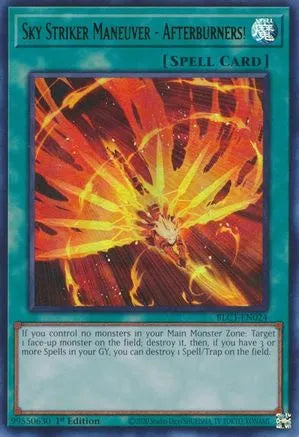 Manœuvre Sky Striker - Postcombustion ! [BLC1-EN024] Ultra-rare 