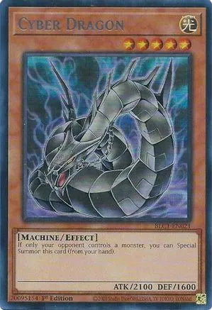 Cyber ​​Dragon (Art alternatif) (Argent) [BLC1-EN021] Ultra Rare 