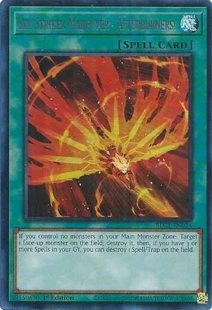 Manœuvre Sky Striker - Postcombustion ! (Argent) [BLC1-EN024] Ultra rare 