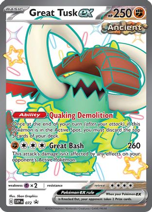 Great Tusk ex (072) [Scarlet &amp; Violet : Black Star Promos] 