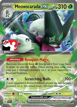 Meowscarada ex 15 - [Prize Pack Series Cards] Holofoil