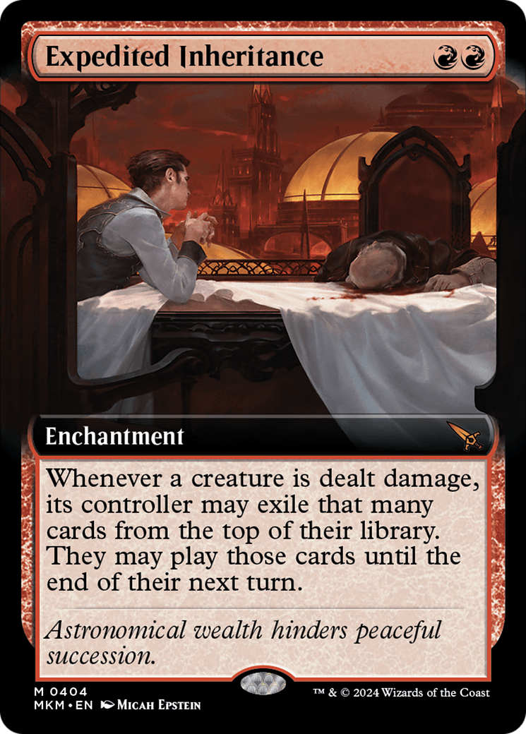 Expedited Inheritance (MKM-404) - [Murders at Karlov Manor]: (Extended Art) Foil