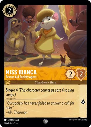 Miss Bianca - Rescue Aid Society Agent (10/204)  - Into the Inklands