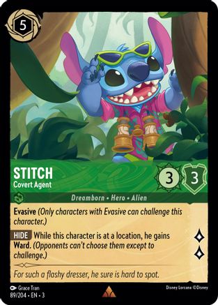 Stitch - Agent secret (89//204) [Dans les Inklands] 