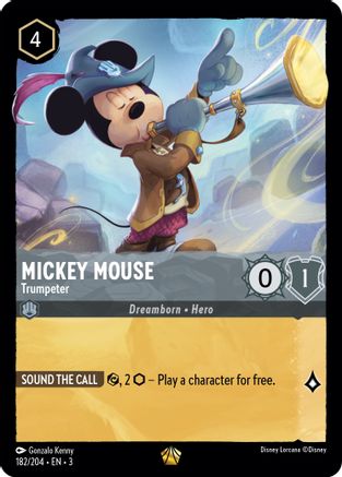 Mickey Mouse - Trumpeter (182/204)  - Into the Inklands