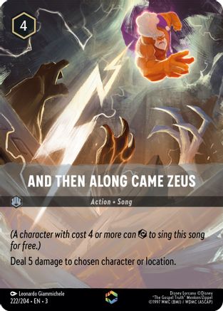 And Then Along Came Zeus (Enchanted) (222/204) Holofoil - Into the Inklands