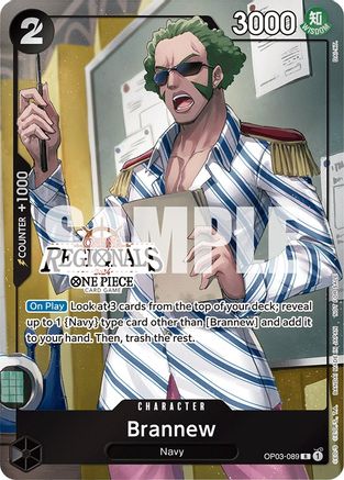Brannew (Online Regional 2024) [Participant] (OP03-089) - One Piece Promotion Cards