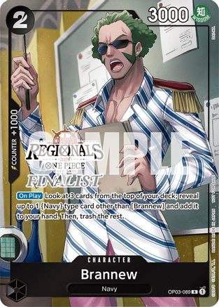 Brannew (Online Regional 2024) [Finalist] (OP03-089) - One Piece Promotion Cards