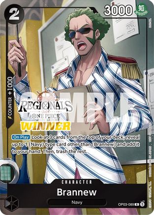 Brannew (Offline Regional 2024) [Winner] (OP03-089) - One Piece Promotion Cards