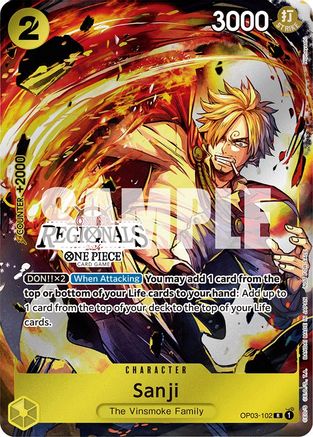 Sanji (Online Regional 2024) [Participant] [Cartes promotionnelles One Piece] 