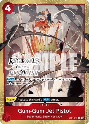 Gum-Gum Jet Pistol (Online Regional 2024) [Finaliste] [Cartes promotionnelles One Piece] 