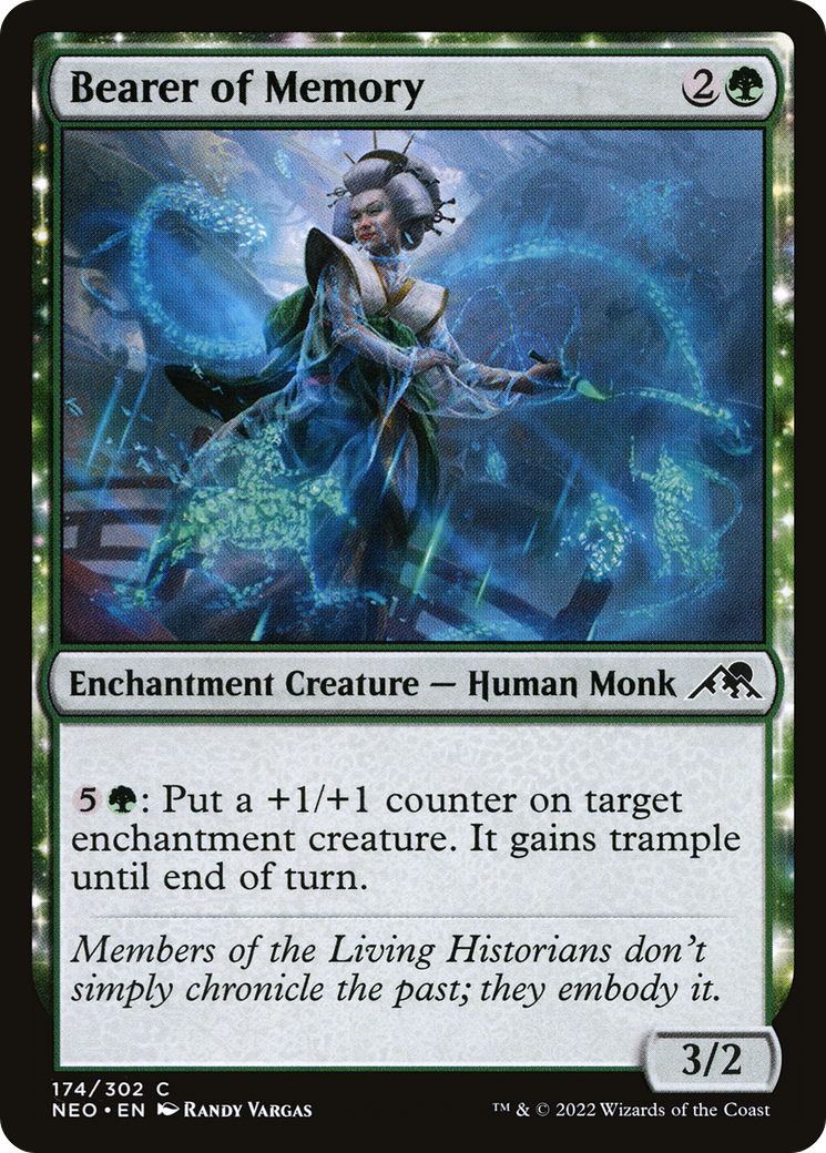 Bearer of Memory (NEO-174) - [Kamigawa: Neon Dynasty]: (enchantment)