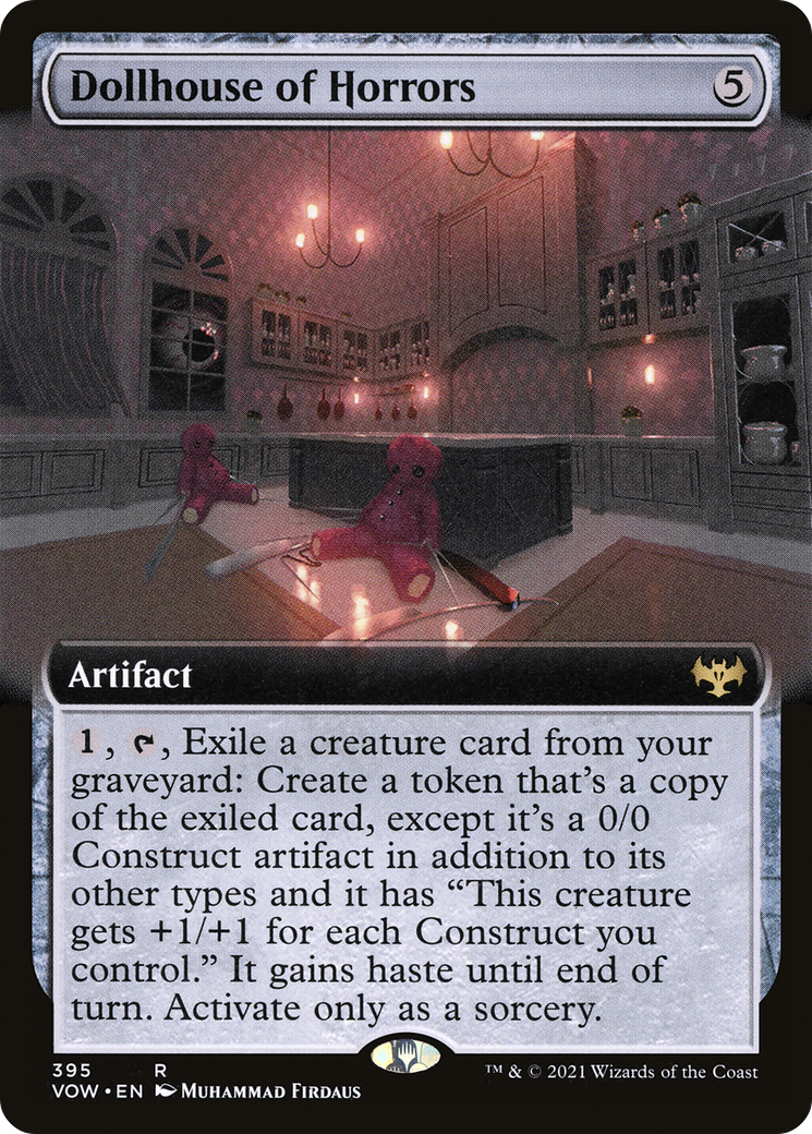 Dollhouse of Horrors (Extended Art) (VOW-395) - [Innistrad: Crimson Vow]: (Extended Art)
