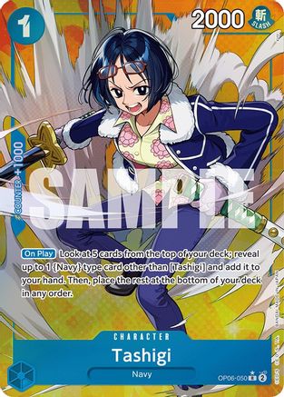 Tashigi (Alternate Art) (OP06-050) - Wings of the Captain