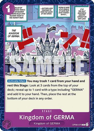 Kingdom of GERMA [Cartes pré-lancement des Ailes du Capitaine] 