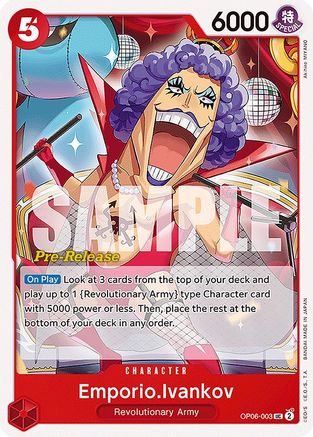 Emporio.Ivankov [Cartes de pré-version des Ailes du Capitaine] 