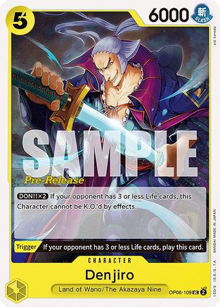 Denjiro [Cartes de pré-version des Ailes du Capitaine] 
