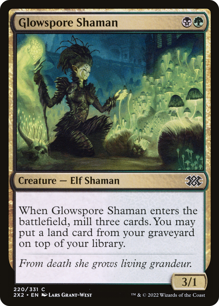 Glowspore Shaman (2X2-220) - [Double Masters 2022]