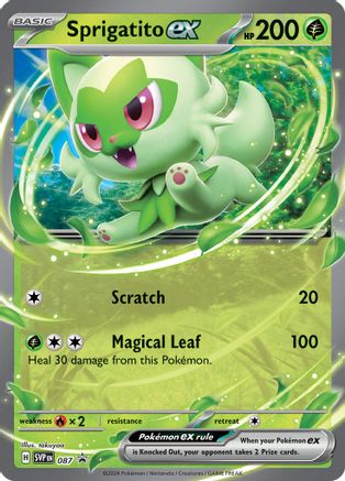 Sprigatito ex - 087 87 - [SV Scarlet & Violet Promo Cards] Holofoil