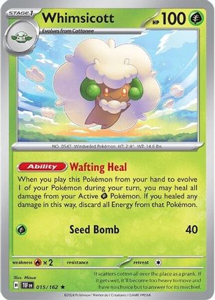 Whimsicott (015/162) [Scarlet & Violet: Temporal Forces]