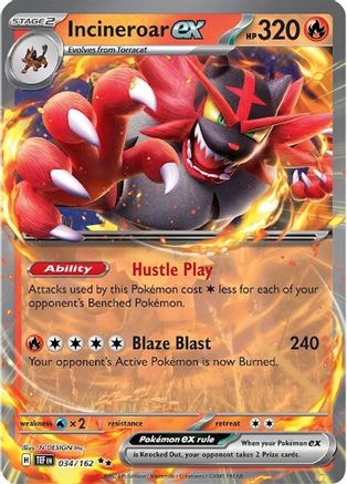 Incineroar ex (034/162) [Écarlate et Violet : Forces Temporelles] 