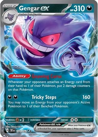 Gengar ex (104/162) [Écarlate et Violet : Forces Temporelles] 