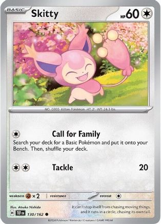 Skitty (130/162) [Écarlate et Violet : Forces Temporelles] 